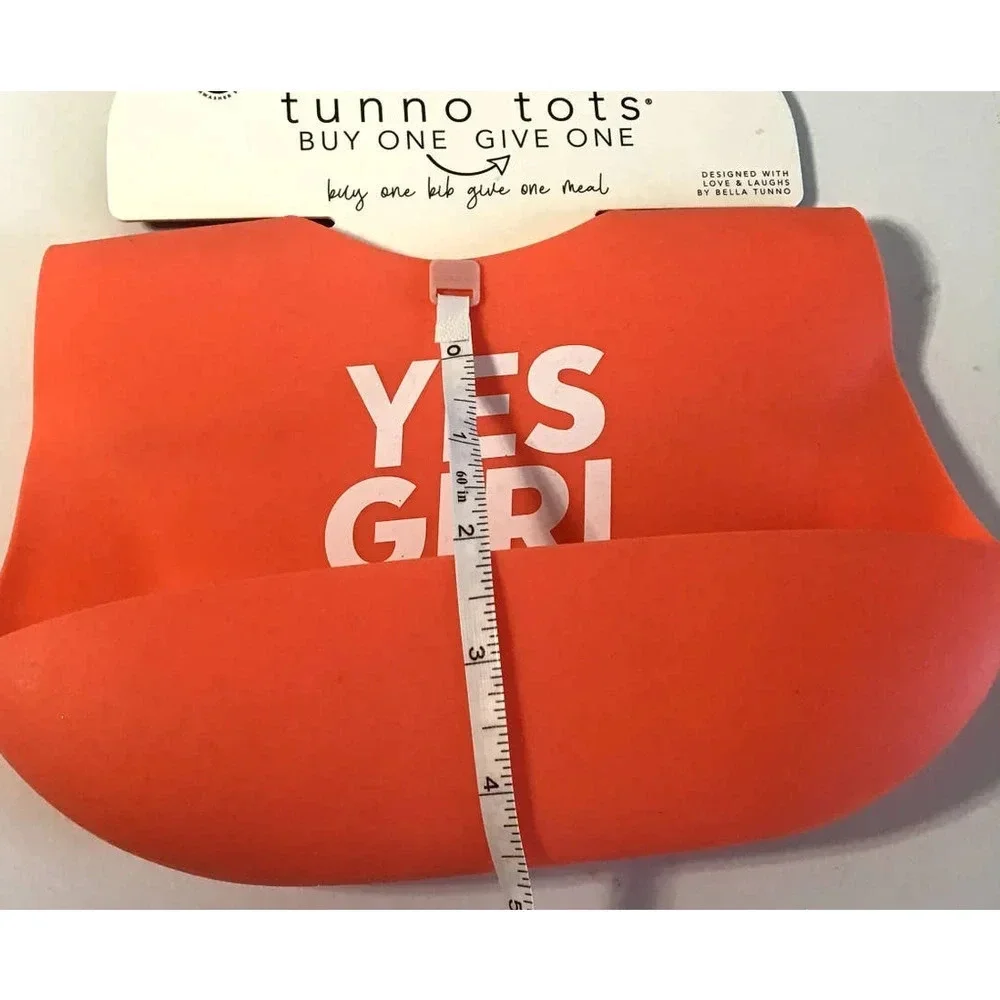 Tunno Totos Silicone Bib for Girls Adjustable neck & Catch pocket